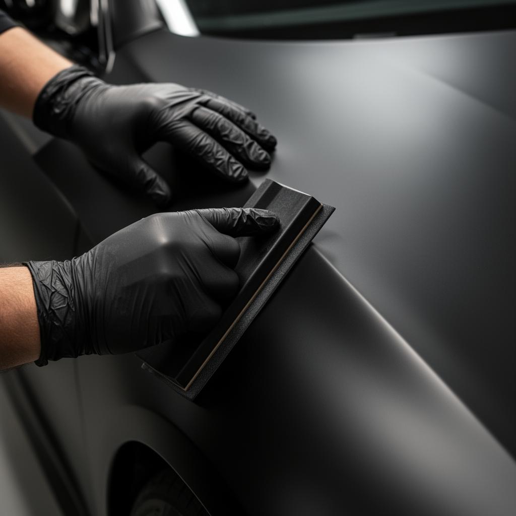 Vinyl wrap installation detail
